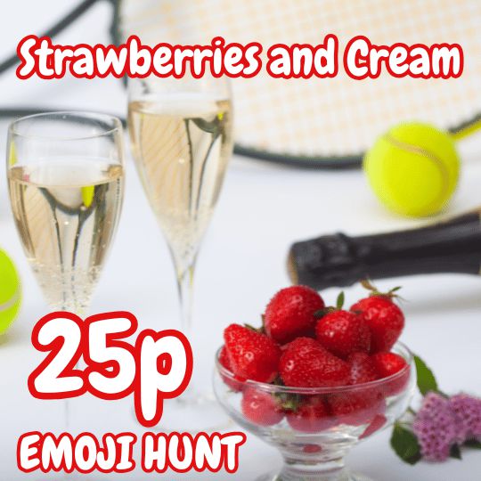 STRAWBERRIES AND CREAM £500 EMOJI HUNT
