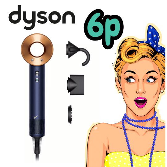 Dyson Supersonic Hair Dryer Straight+Wavy Prussian blue