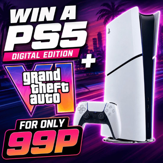 WIN A PS5 + GTA6 DIGITAL GAME