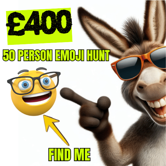 50 PERSON £400 EMOJI HUNT + END PRIZE