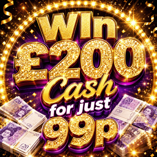WIN £200 CASH - LOW ODDS