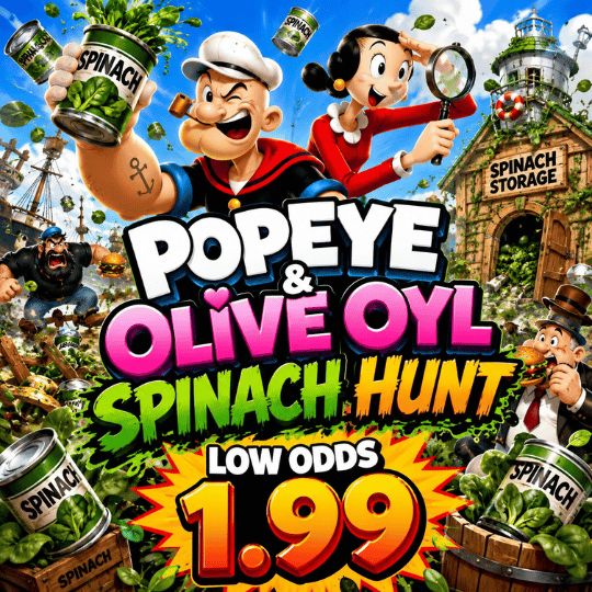 POPEYE AND OLIVE OYL SPINACH HUNT - 30 PERSON £500 DRAW