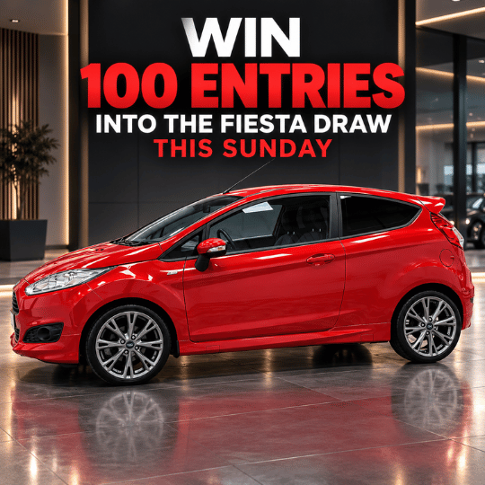 WIN 100 ENTRIES INTO THE FIESTA DRAW THIS SUNDAY