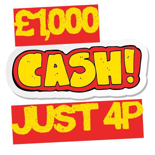 WOW £1,000 JUST 4p TO PLAY