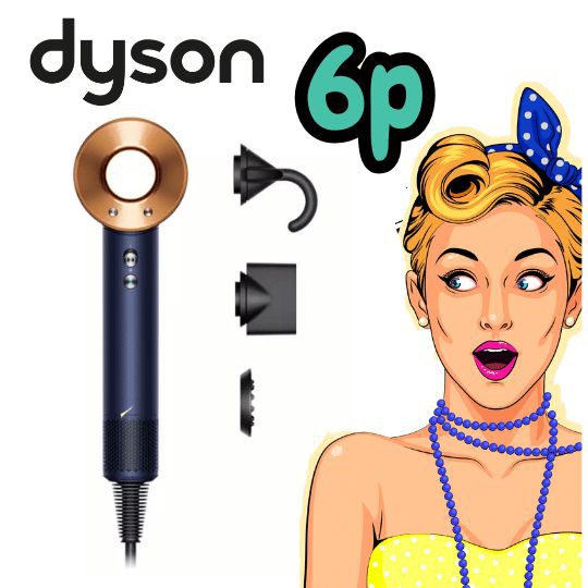 Dyson Supersonic Hair Dryer Straight+Wavy Prussian blue