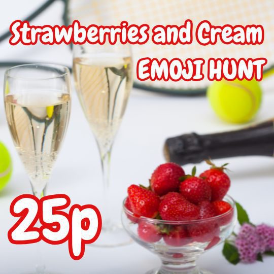 STRAWBERRIES AND CREAM £500 EMOJI HUNT