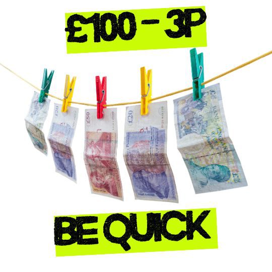 WOW WIN £100 CASH JUST 3p