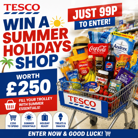 WIN A £250 SUPERMARKET SHOP