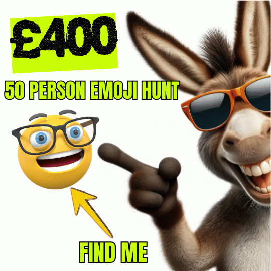 50 PERSON £400 EMOJI HUNT + END PRIZE