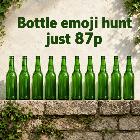 10 GREEN BOTTLES SITTIN ON THE WALL - EMOJI HUNT