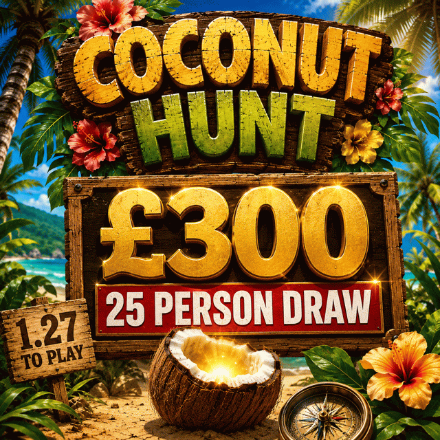 £300 COCONUT HUNT - 25 PERSON 