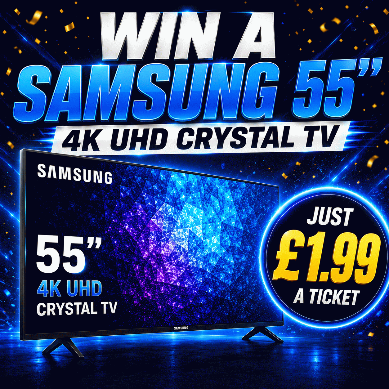Samsung 55 Inch UE55U7000HKXXU Smart 4K UHD HDR Crystal TV
