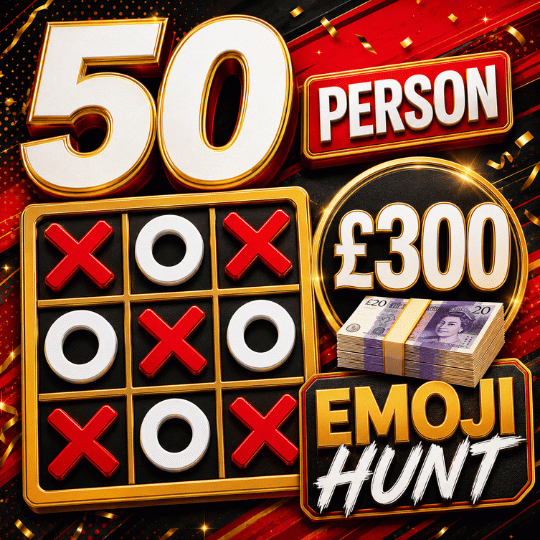 NOUGHTS AND CROSSES EMOJI HUNT