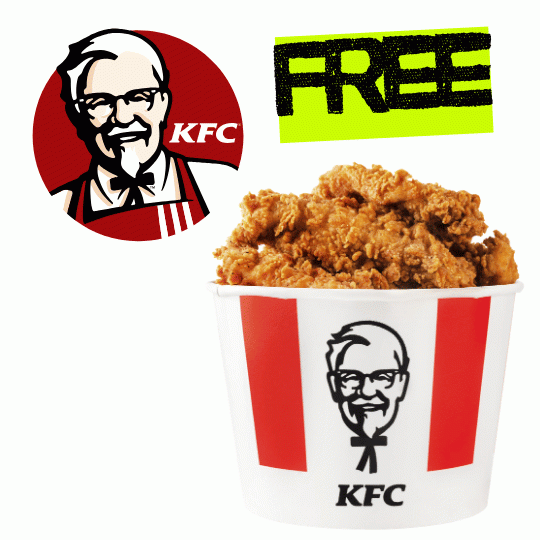 KFC ON US TO THE VALUE OF £50