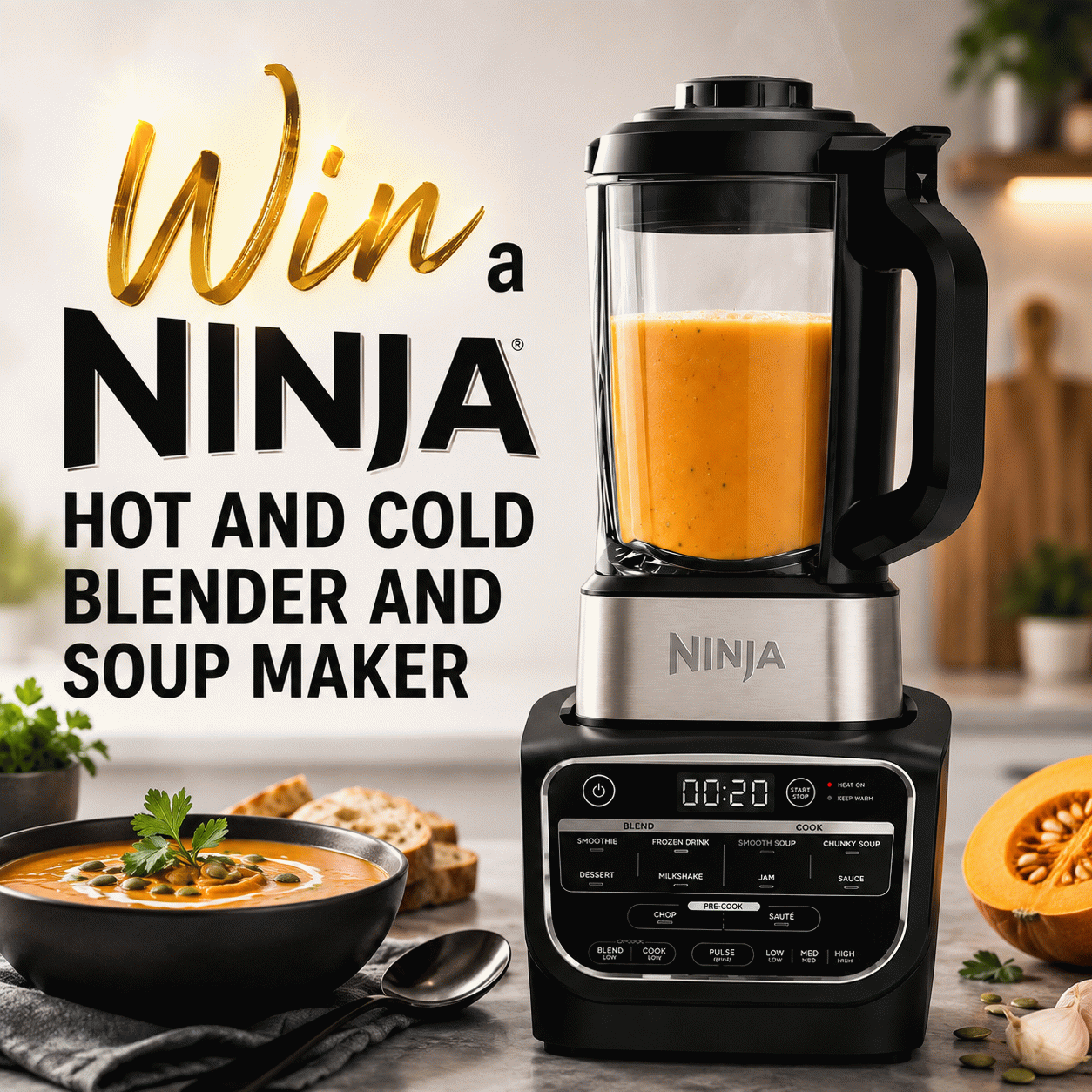 Ninja Foodi Blender & Soup Maker - Black