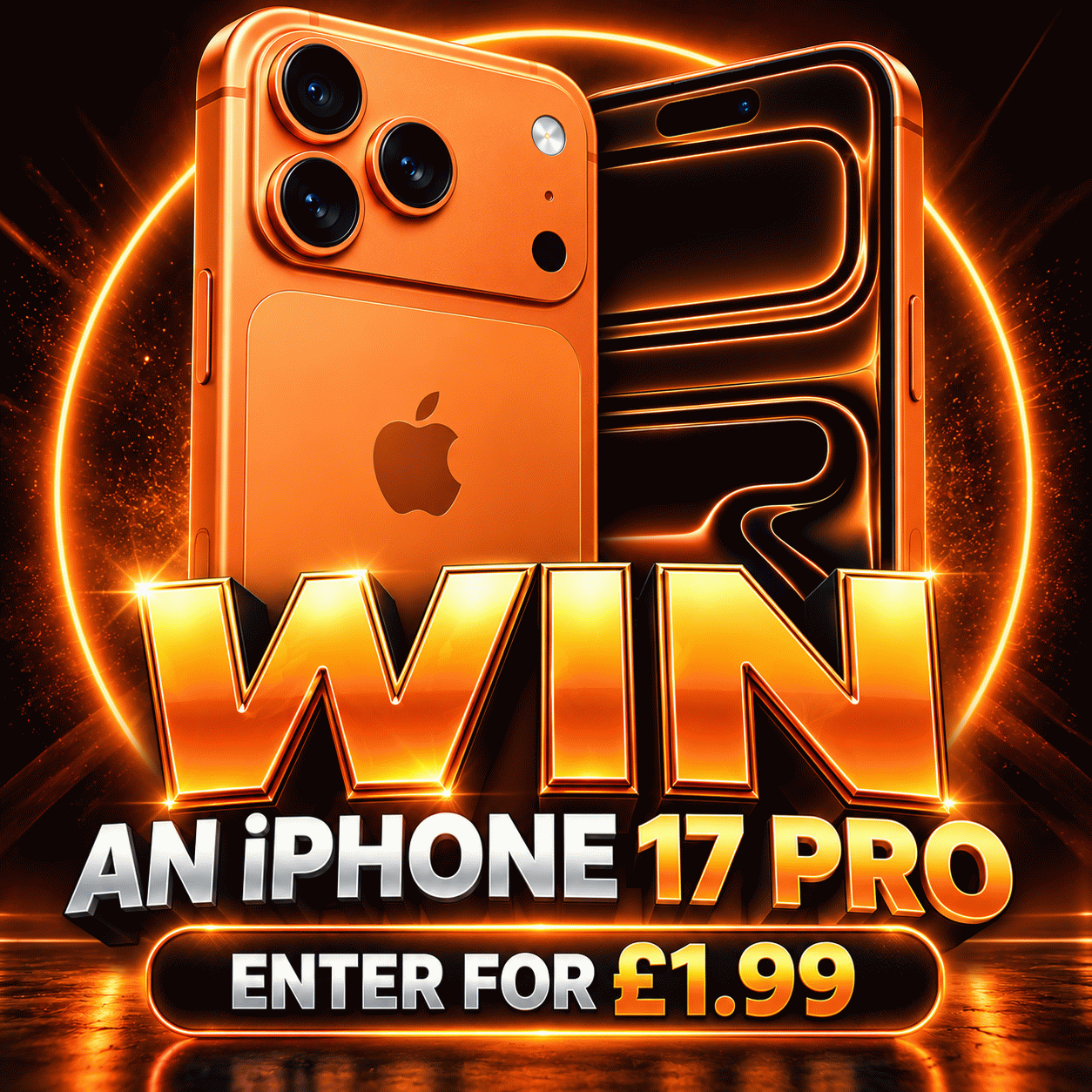 SIM Free iPhone 17 Pro 5G 256GB AI Mobile Phone - Cosmic Orange