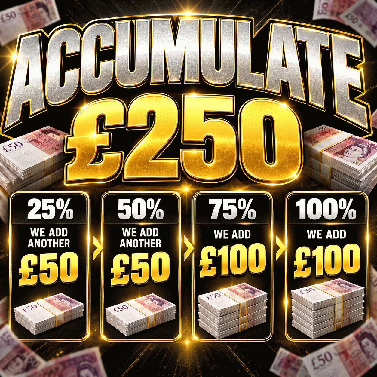 ACCUMULATE WIN UP TO £550