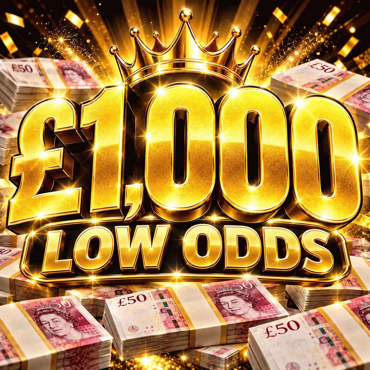 WIN £1,000 CASH LOW ODDS