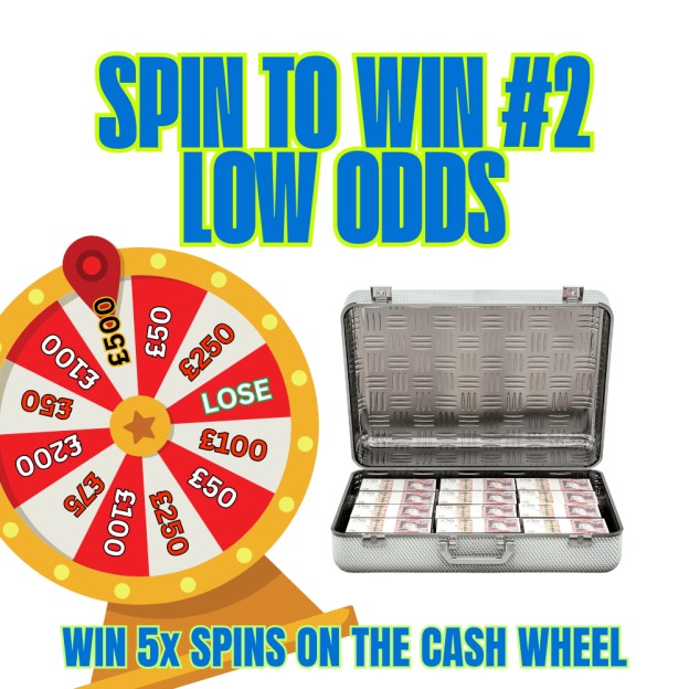 SPIN TO WIN #2 LOW ODDS + INSTANT WINS
