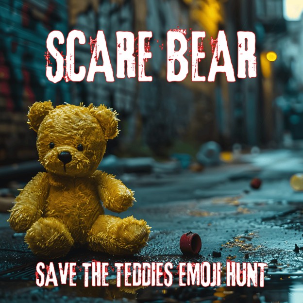 SCARE BEAR - SAVE THE TEDDIES EMOJI HUNT, READ DESCRIPTION