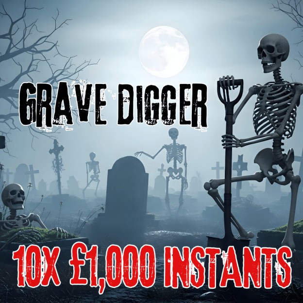 GRAVE DIGGER - BIG £1,000 INSTANT WINS
