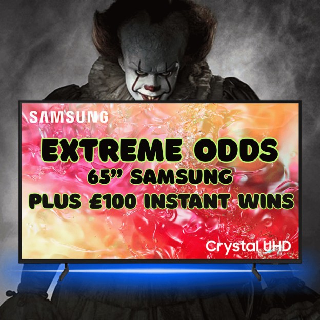 EXTREME ODDS SAMSUNG 65" T.V PLUS £100 INSTANT WINS