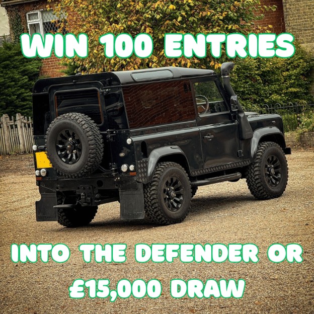 WOW WIN 100 ENTRIES INTO THE DEFENDER DRAW