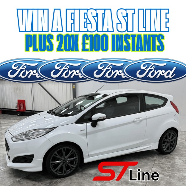WIN A FORD FIESTA ST Line + Plus 20x £100 instant wins