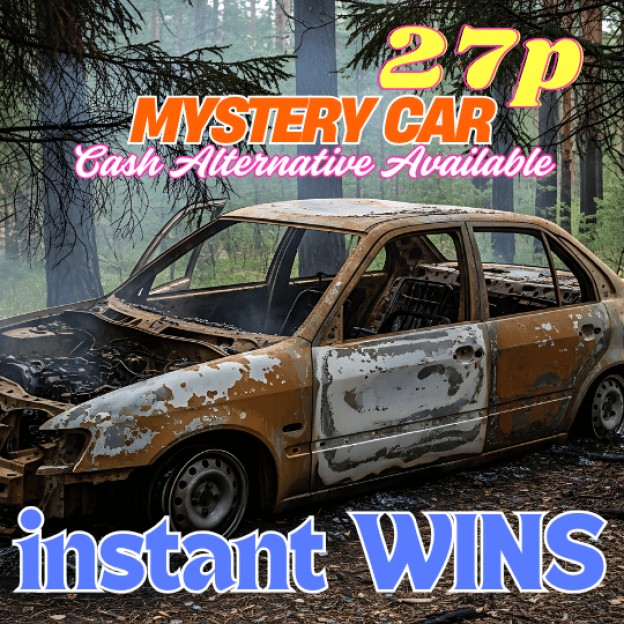 OMG 27p MYSTERY CAR or £5,000 + INSTANT WINS