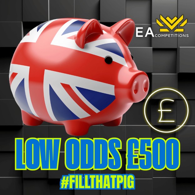 WIN £500 WITH ULTRA LOW ODDS