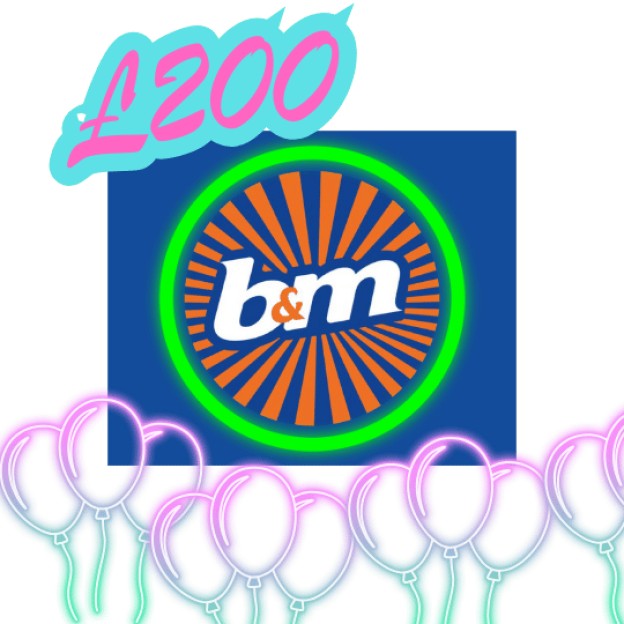 WIN £200 TO SPEND IN B&M - LOW ODDS