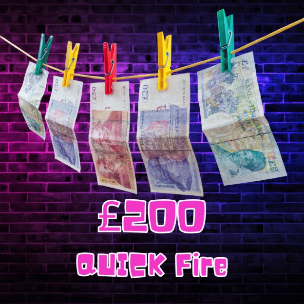 Win £200 Quick Fire - Only 99p to play