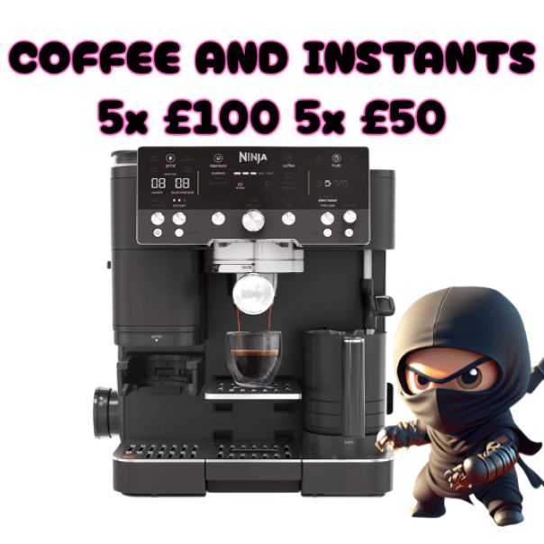 WIN THIS INCREDIBLE NINJA COFFEE MACHINE + INSTANTS