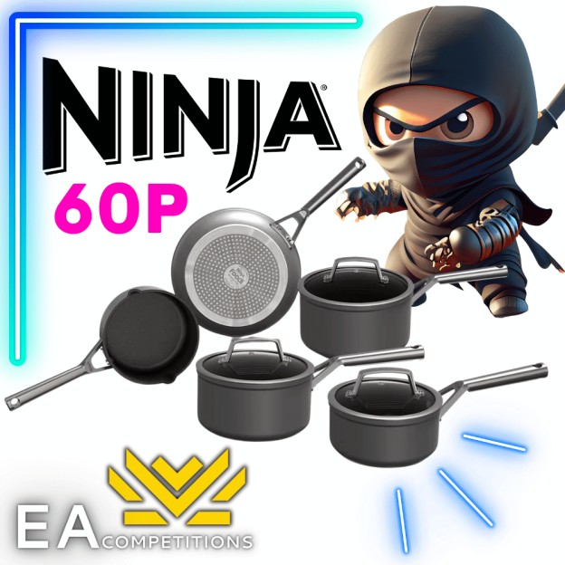 WIN THIS 5 PIECE NINJA PAN SET - QUICK FIRE