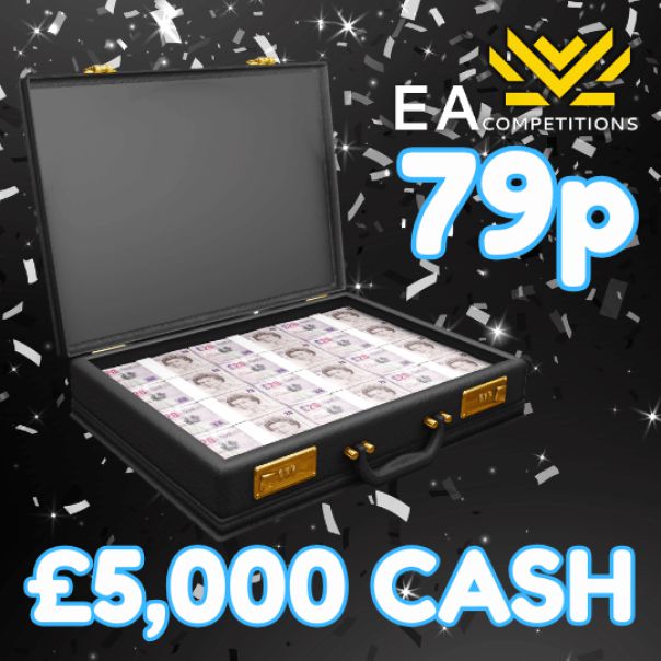 WIN £5,000 FOR AS LITTLE AS 79p