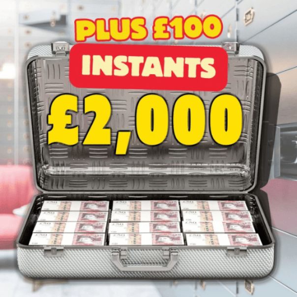£2,000 JACKPOT - PLUS £100 INSTANTS