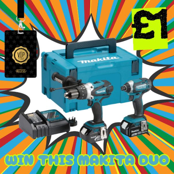 WIN THIS MAKITA DOUBLE SET + VIP DRAW