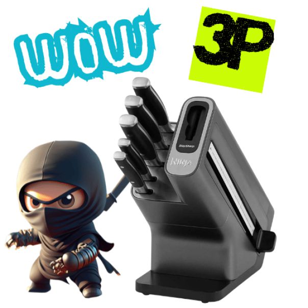 WOW WIN FOR 3p A SET OF NINJA KNIVES