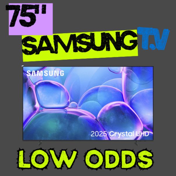 WIN A HUGE 75" SAMSUNG UHD T.V