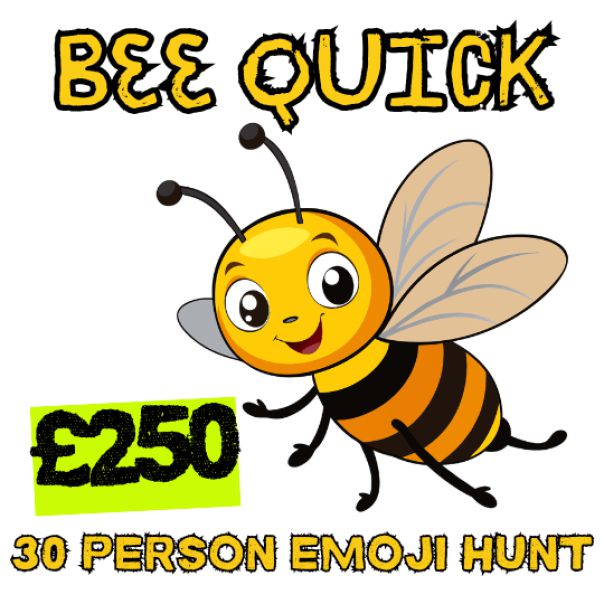 BEE QUICK 30 PERSON £250 EMOJI HUNT