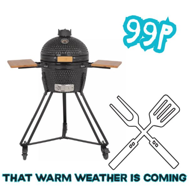 win 16" Ceramic Kamado BBQ
