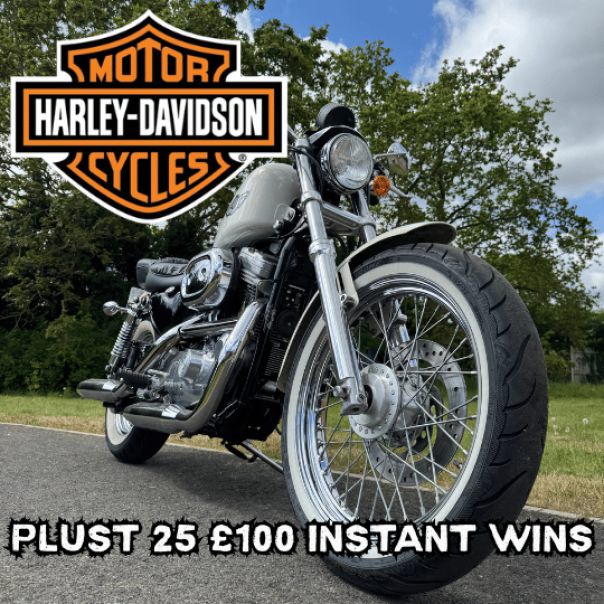 WOW WIN THIS HARLEY DAVIDSON 883 SPORTSTER + INSTANT WINS
