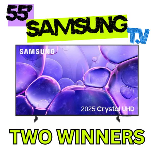 2x WINNERS 55" SAMSUNG T.V