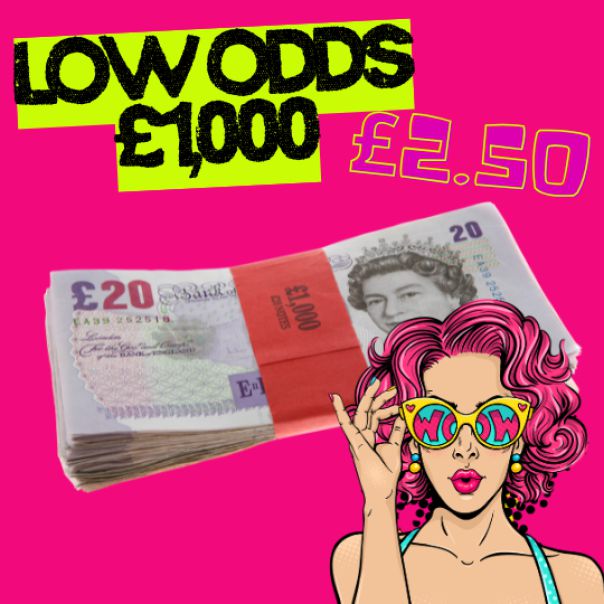 £1,000 TAX FREE CASH - LOW ODDS