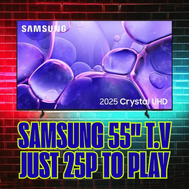 WIN A 55" SAMSUNG T.V + INSTANT WINS