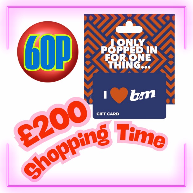 QUICK £200 B&M VOUCHER - OR TAKE THE £200 CASH