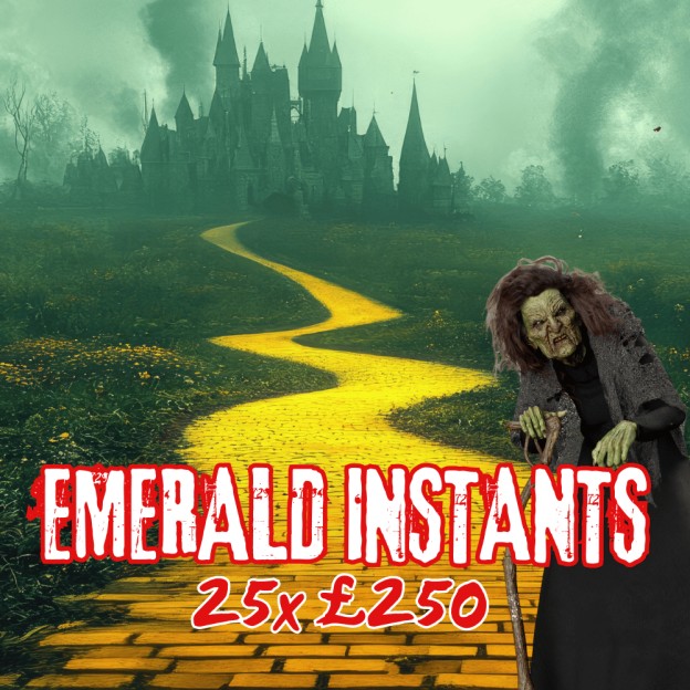 EMERALD INSTANTS 25x £250 INSTANT WINS